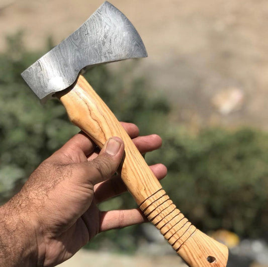 Damascus Steel EDC Axe