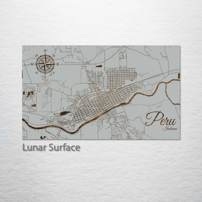 Peru, Indiana Street Map