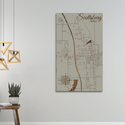 Scottsburg, Indiana Street Map