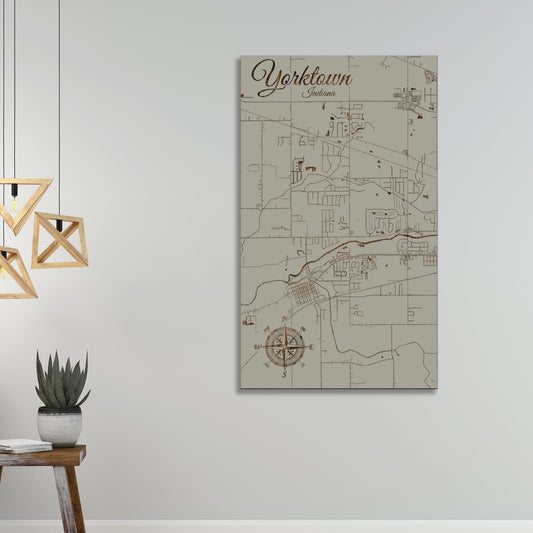 Yorktown, Indiana Street Map