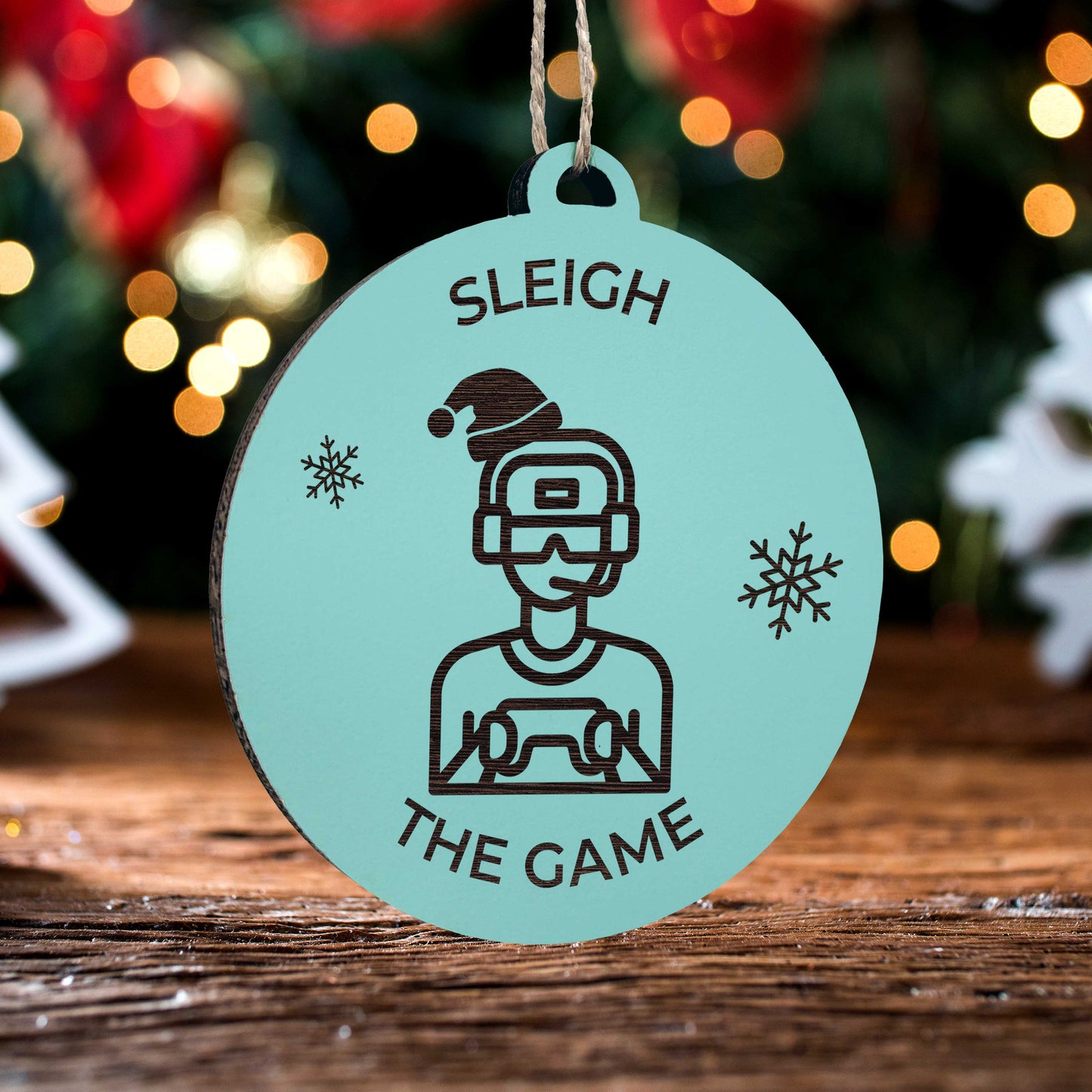 Sleigh the Game Ornament