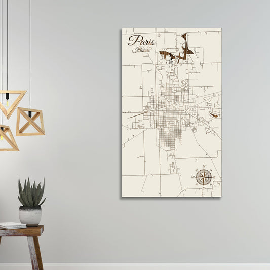 Paris, Illinois Street Map