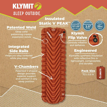 Insulated Static V PEAK Sleeping Pads