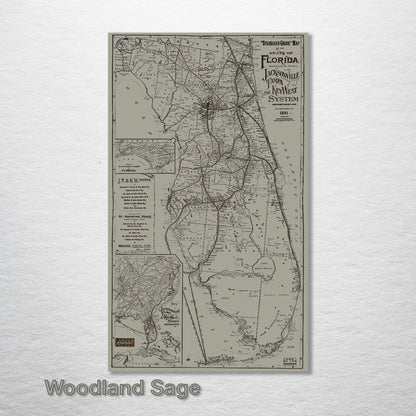 State of Florida (Jacksonville, Tampa, Key West) System 1891