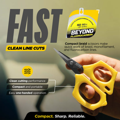 Beyond Braid Fishing 5-Piece Fishing Tool Kit - Pliers, Fillet Knife, Hook Remover, Lip Gripper, and Braid Scissors