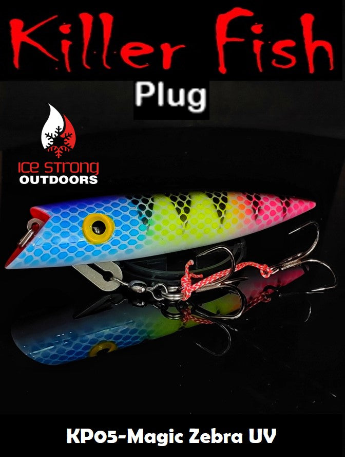 Ice Strong Outdoors - Killer Fish - Rattling TROLLING PLUG UV - NEW 2026 Colors Just Released!