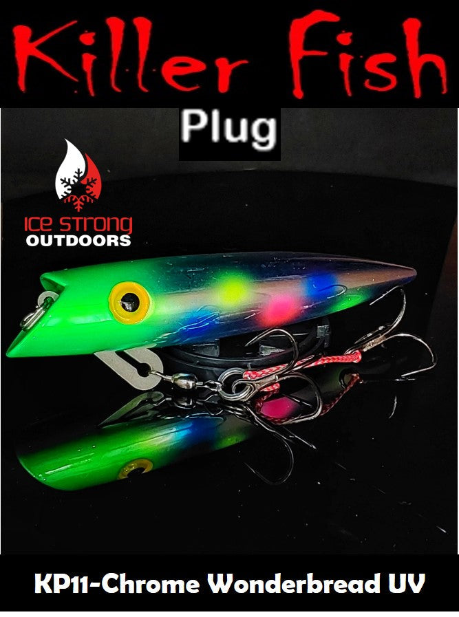 Ice Strong Outdoors - Killer Fish - Rattling TROLLING PLUG UV - NEW 2026 Colors Just Released!