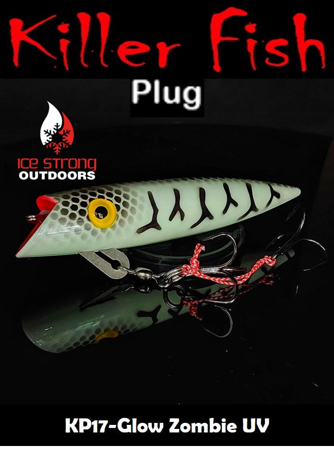 Ice Strong Outdoors - Killer Fish - Rattling TROLLING PLUG UV - NEW 2026 Colors Just Released!