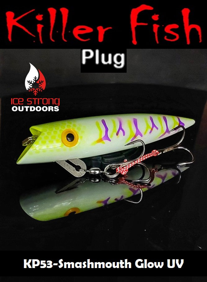 Ice Strong Outdoors - Killer Fish - Rattling TROLLING PLUG UV - NEW 2026 Colors Just Released!