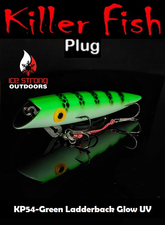 Ice Strong Outdoors - Killer Fish - Rattling TROLLING PLUG UV - NEW 2026 Colors Just Released!