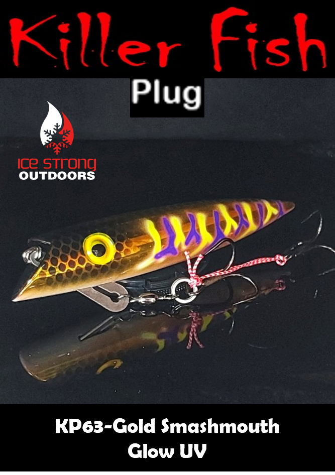 Ice Strong Outdoors - Killer Fish - Rattling TROLLING PLUG UV - NEW 2026 Colors Just Released!