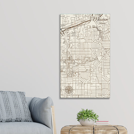 Mission, Kansas Street Map