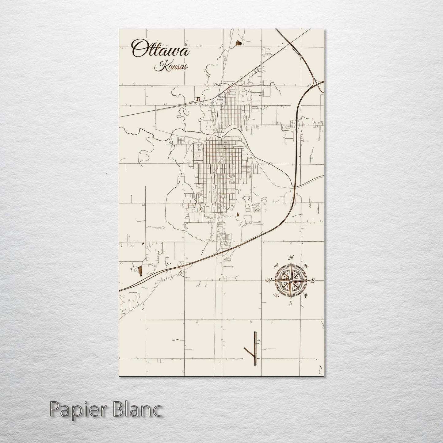 Ottawa, Kansas Street Map