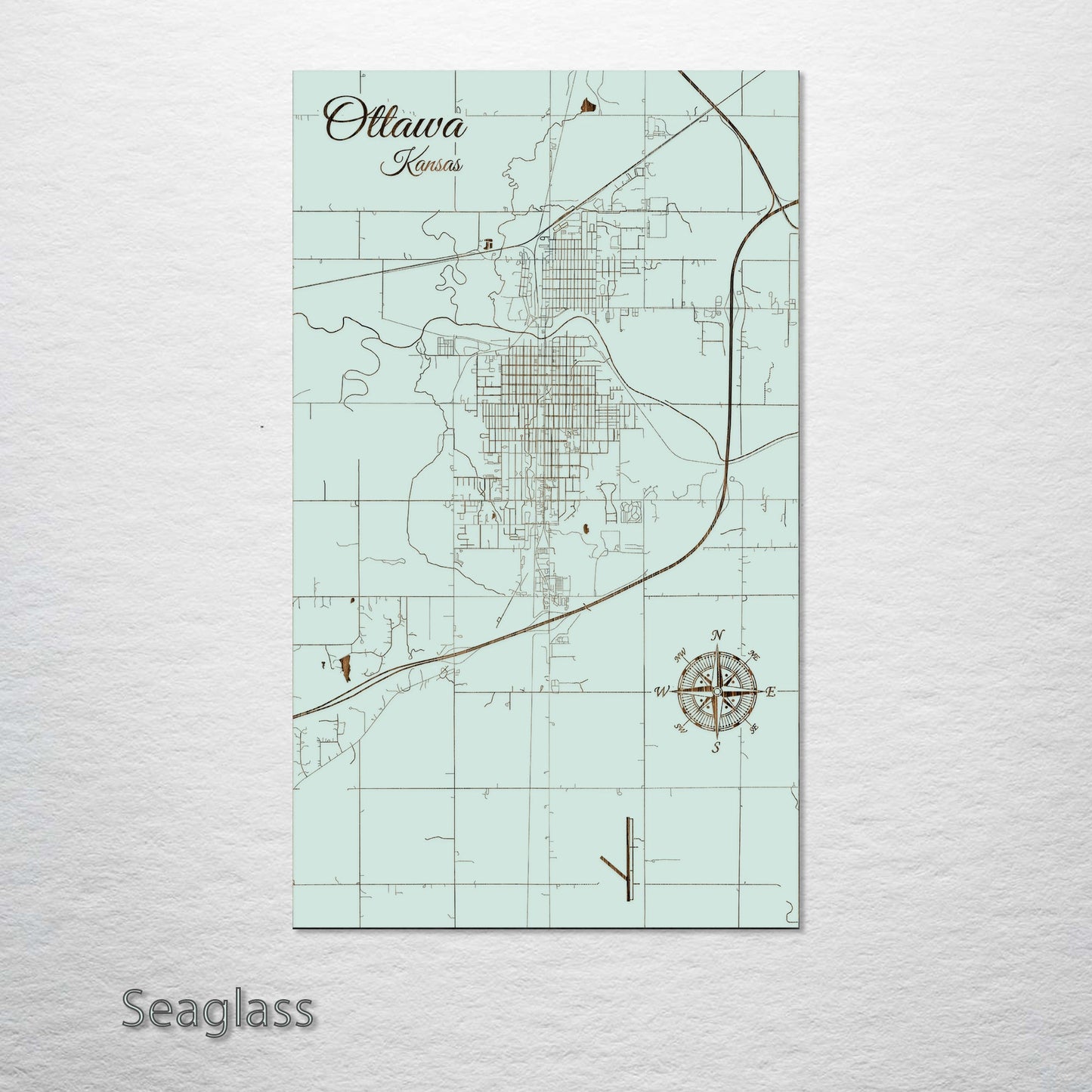Ottawa, Kansas Street Map