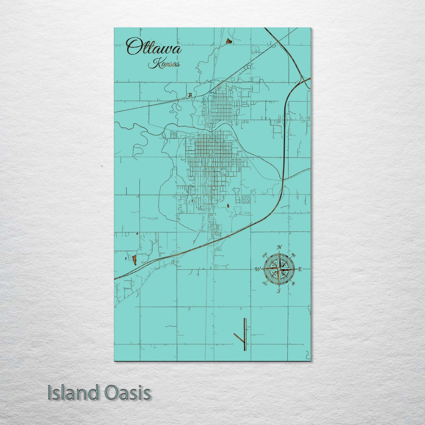 Ottawa, Kansas Street Map