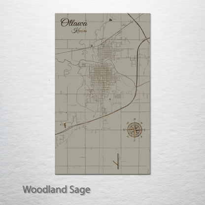 Ottawa, Kansas Street Map