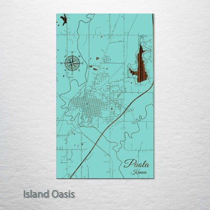 Paola, Kansas Street Map