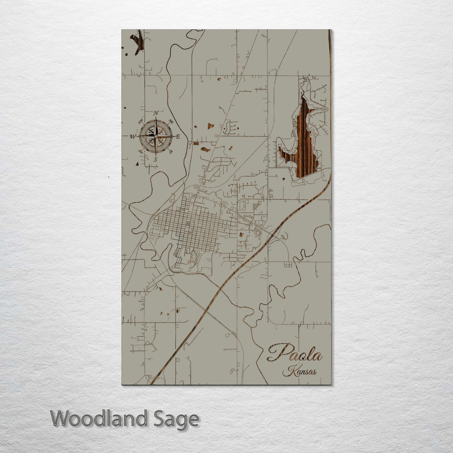 Paola, Kansas Street Map