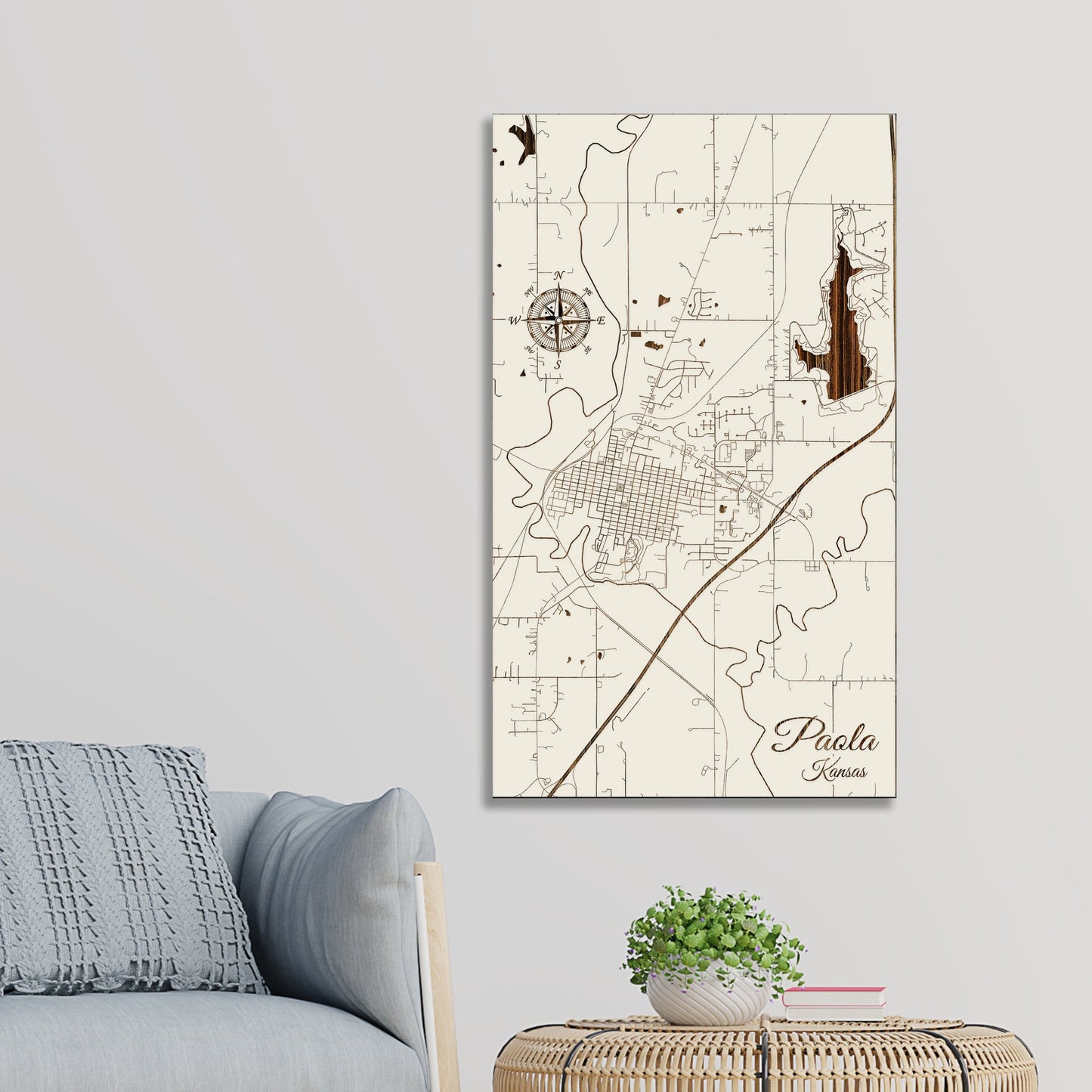 Paola, Kansas Street Map