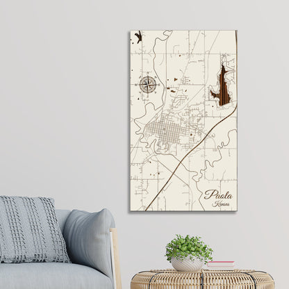 Paola, Kansas Street Map