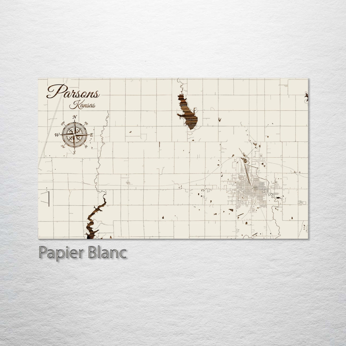 Parsons, Kansas Street Map