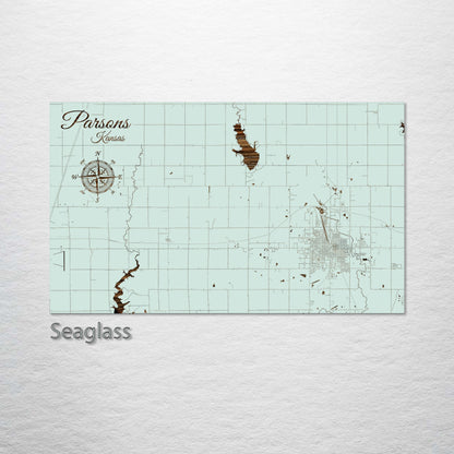 Parsons, Kansas Street Map