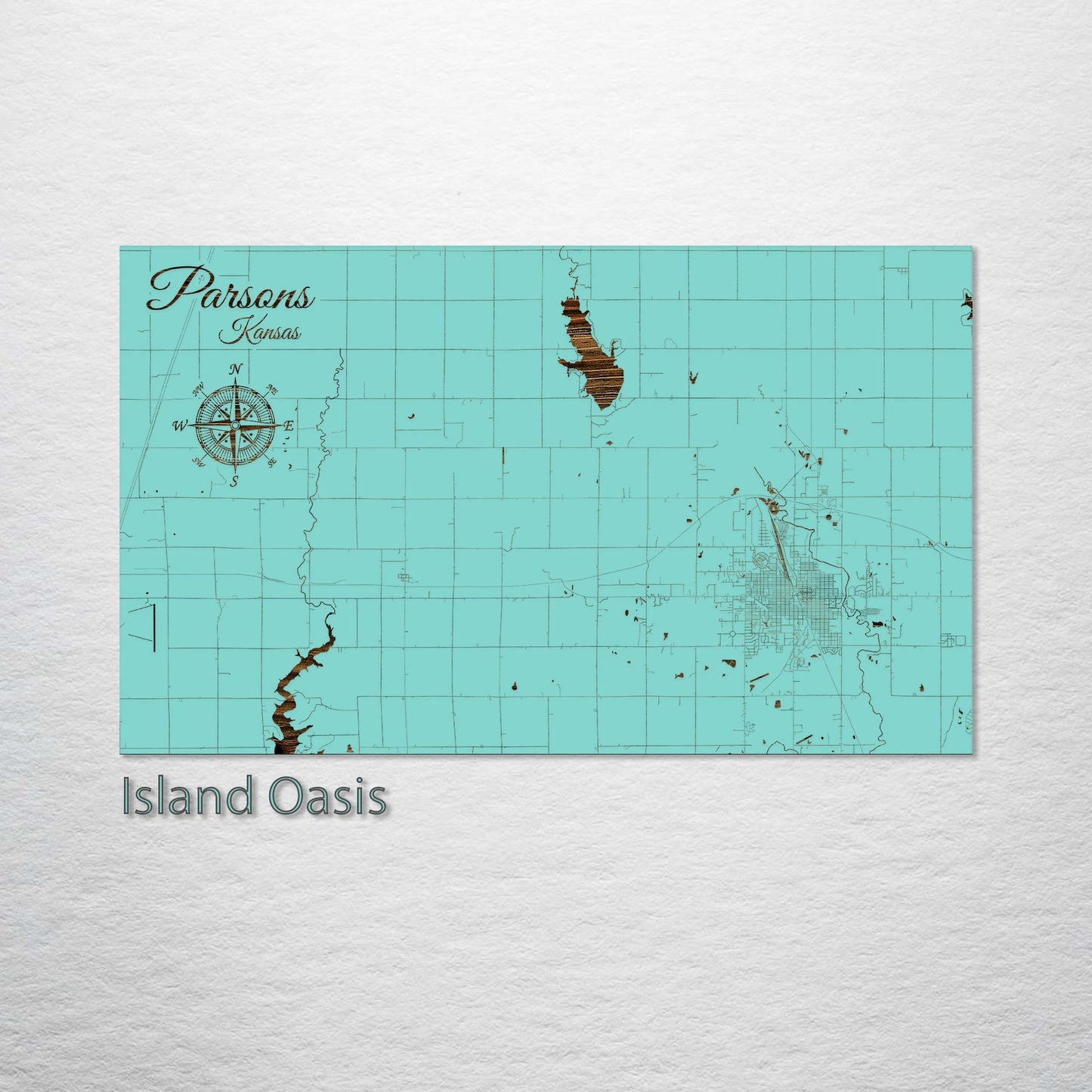 Parsons, Kansas Street Map