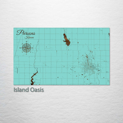 Parsons, Kansas Street Map