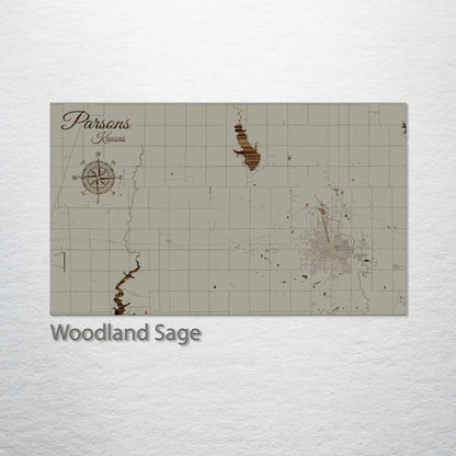 Parsons, Kansas Street Map