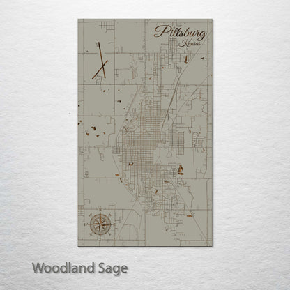 Pittsburg, Kansas Street Map