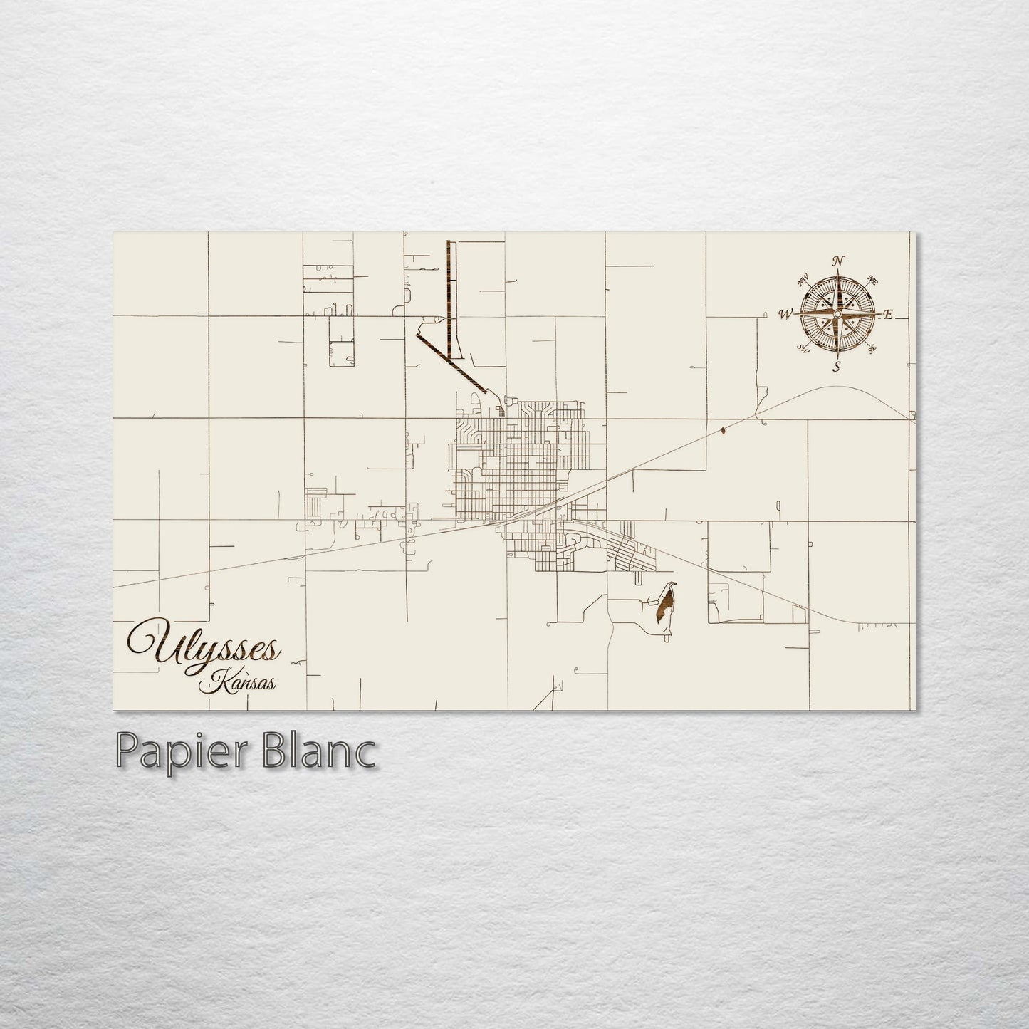 Ulysses, Kansas Street Map