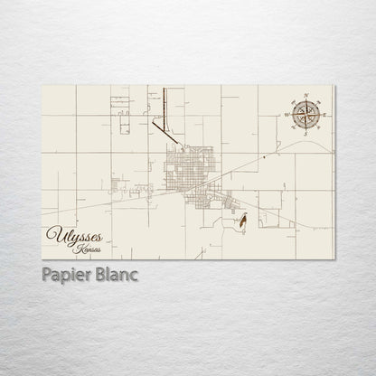 Ulysses, Kansas Street Map