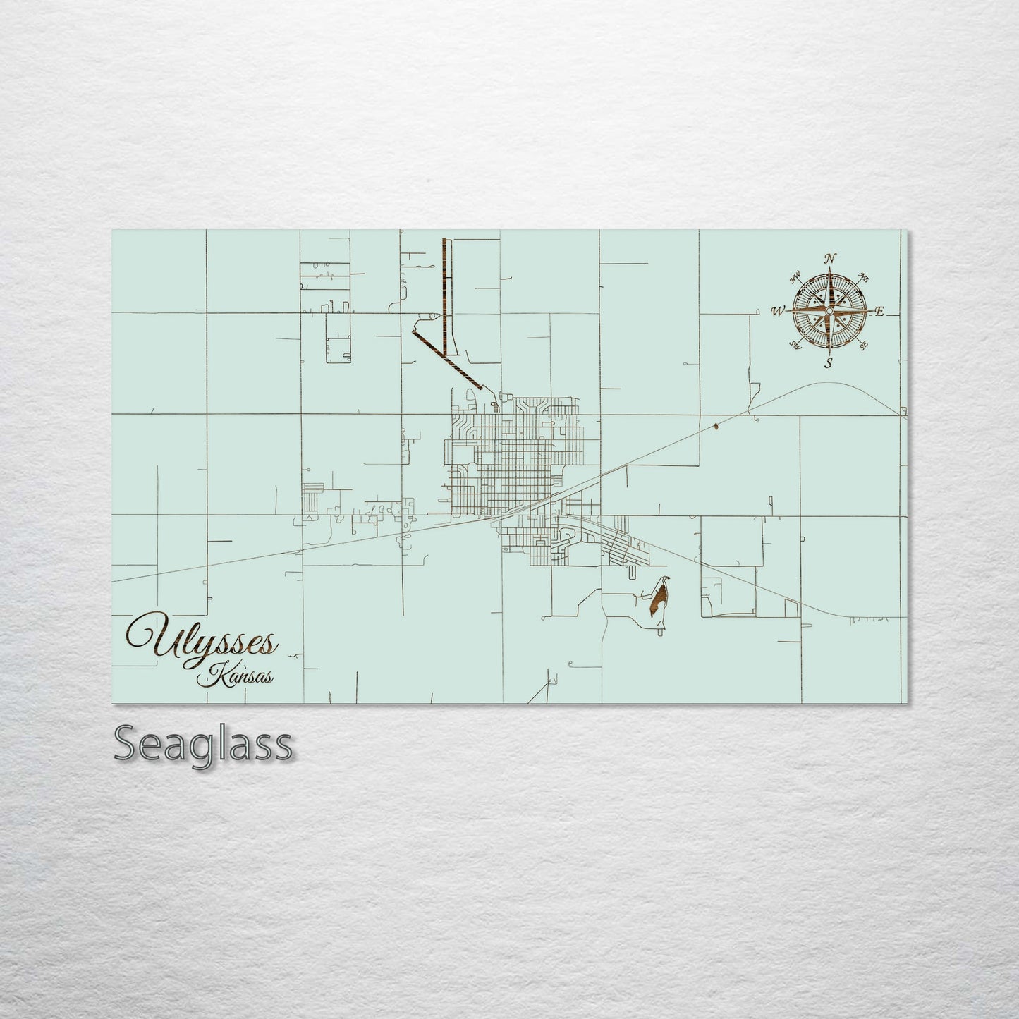 Ulysses, Kansas Street Map