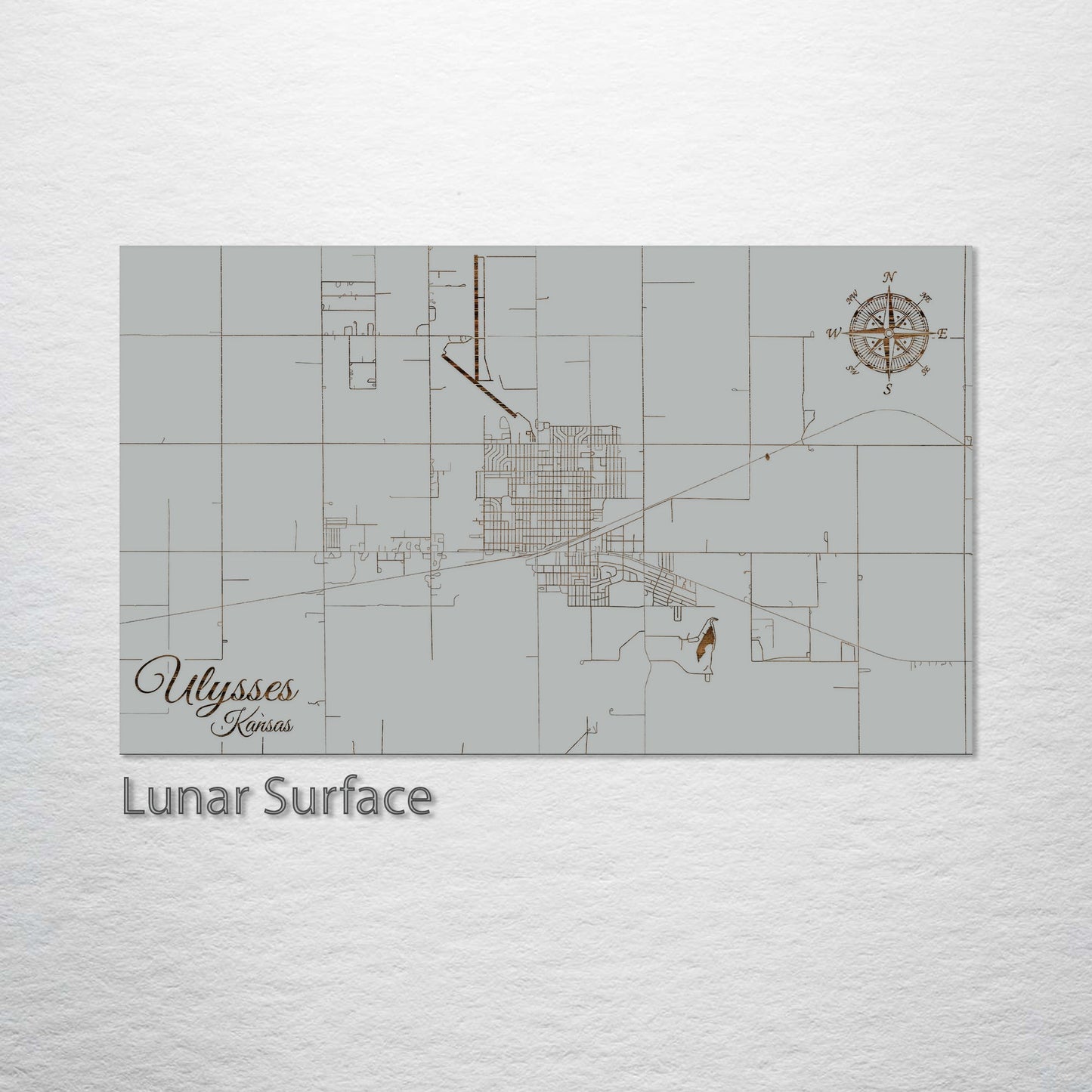 Ulysses, Kansas Street Map