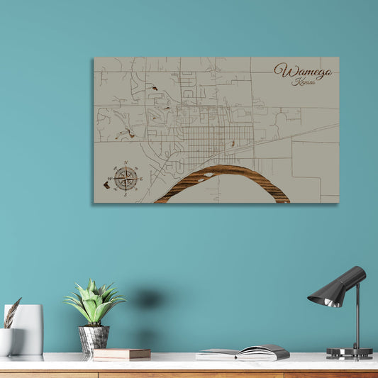 Wamego, Kansas Street Map