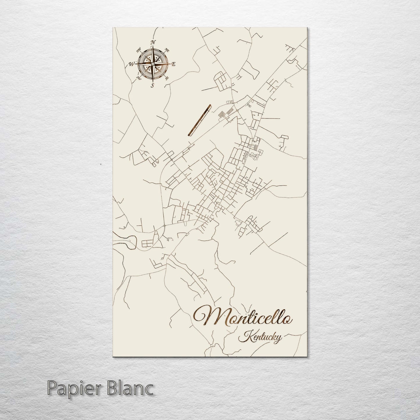 Monticello, Kentucky Street Map