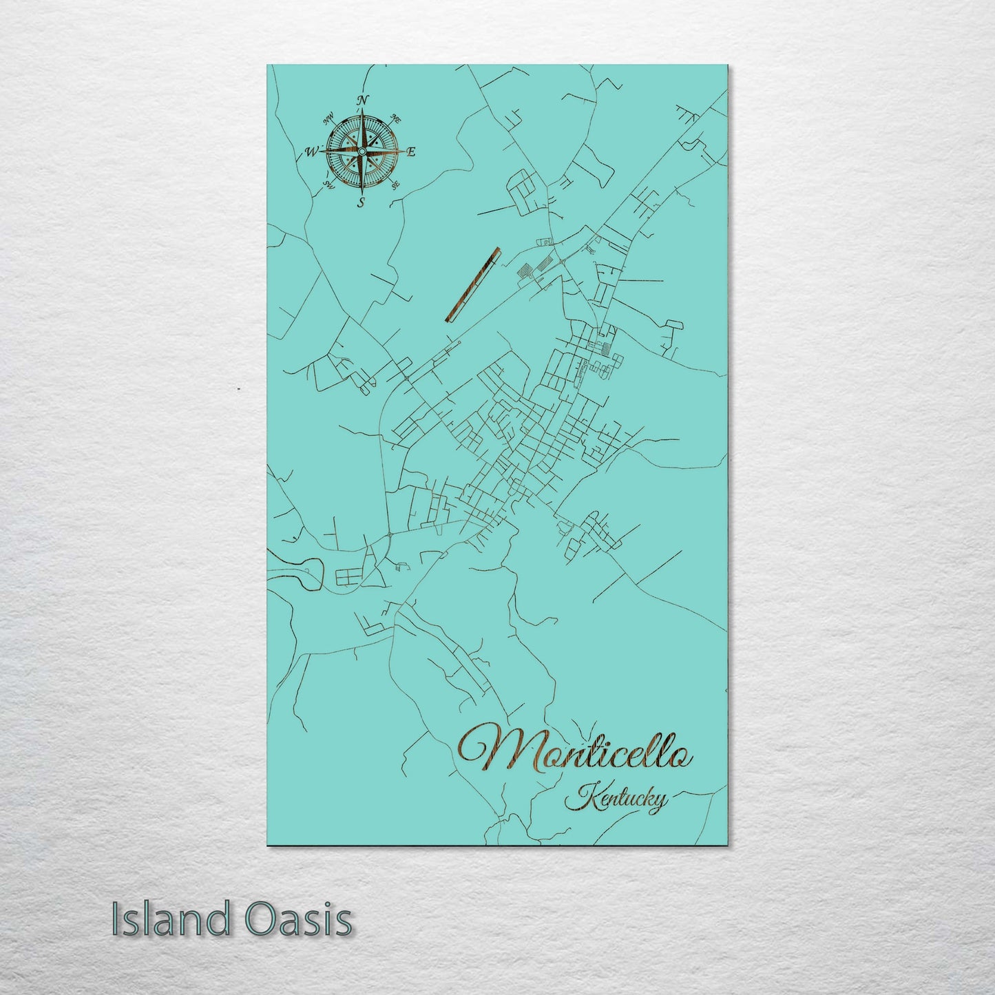 Monticello, Kentucky Street Map