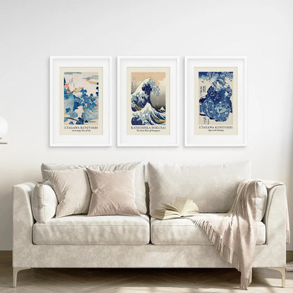 The Great Wave of Kanagawa Japanese Woodblock Art Print