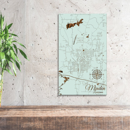 Minden, Louisiana Street Map