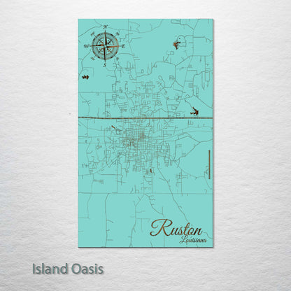 Ruston, Louisiana Street Map