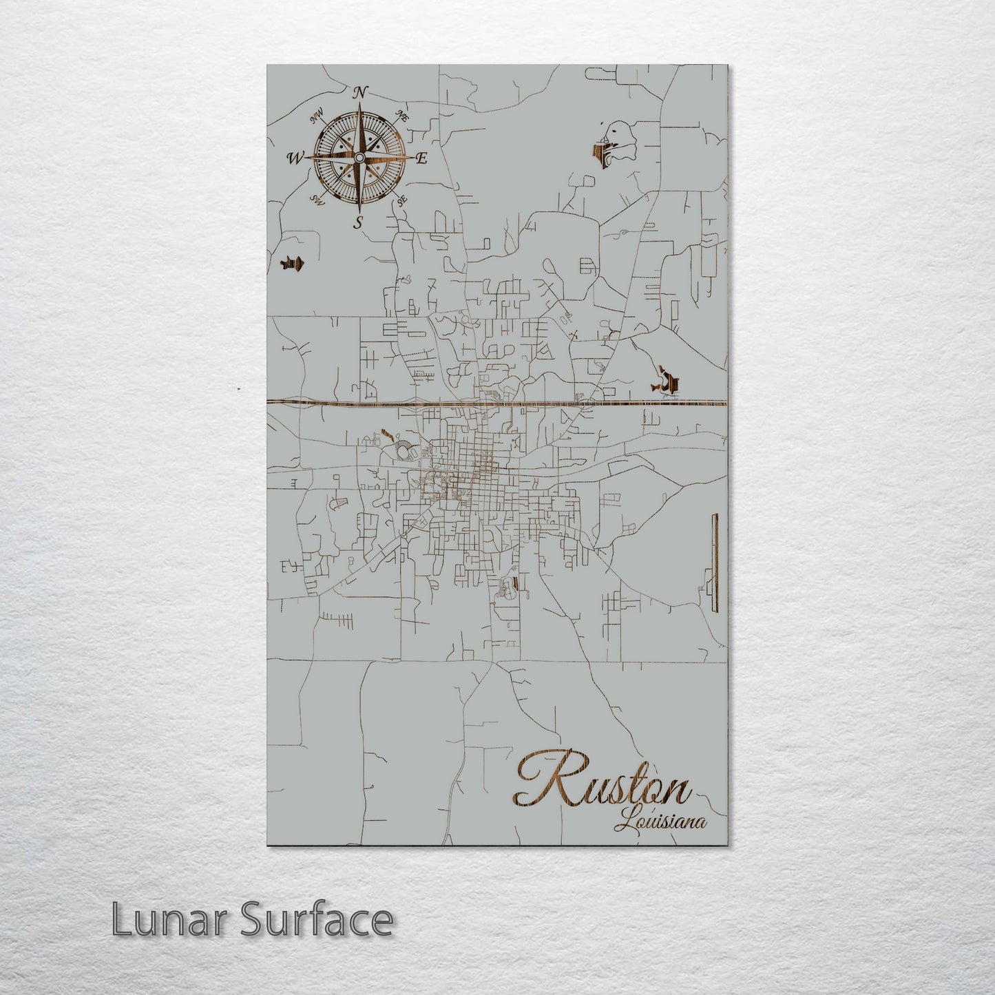 Ruston, Louisiana Street Map