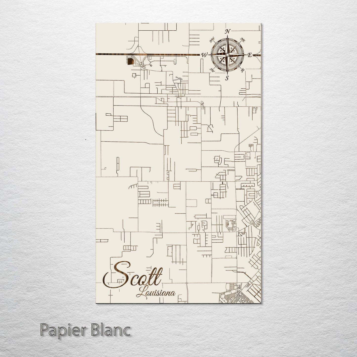 Scott, Louisiana Street Map