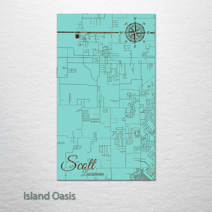 Scott, Louisiana Street Map