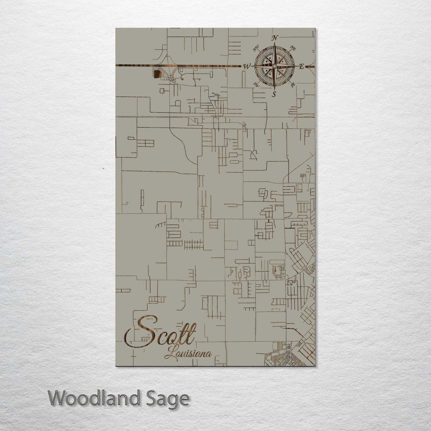 Scott, Louisiana Street Map