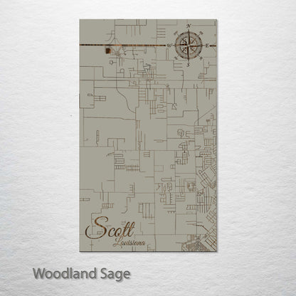 Scott, Louisiana Street Map