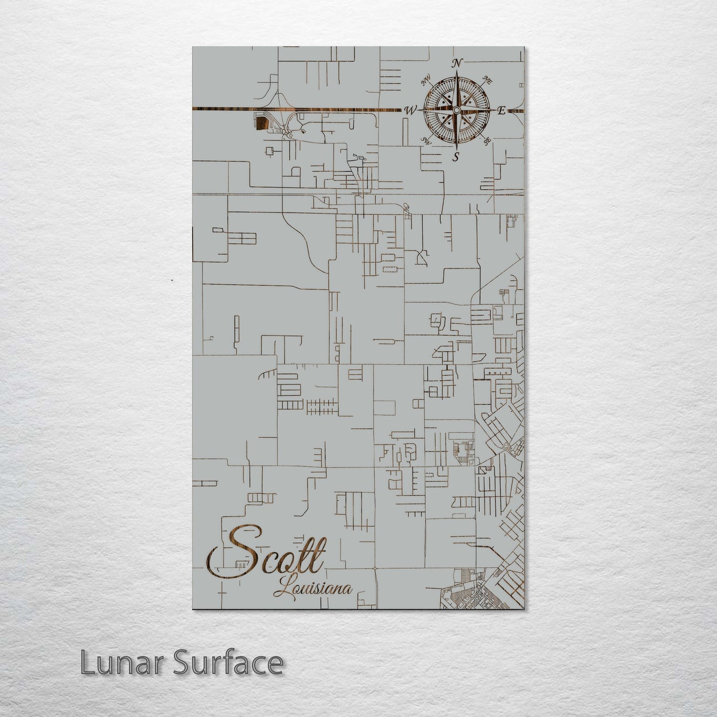 Scott, Louisiana Street Map