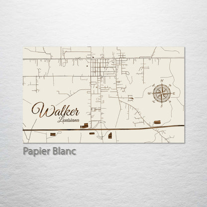 Walker, Louisiana Street Map