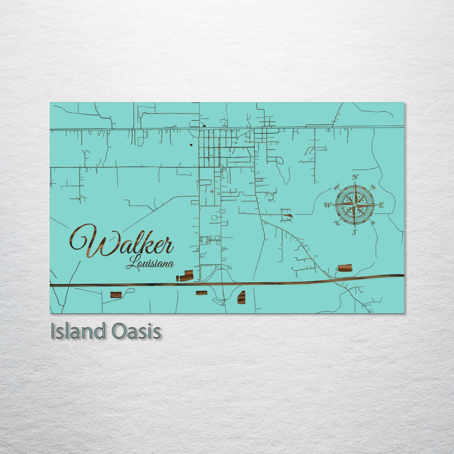 Walker, Louisiana Street Map