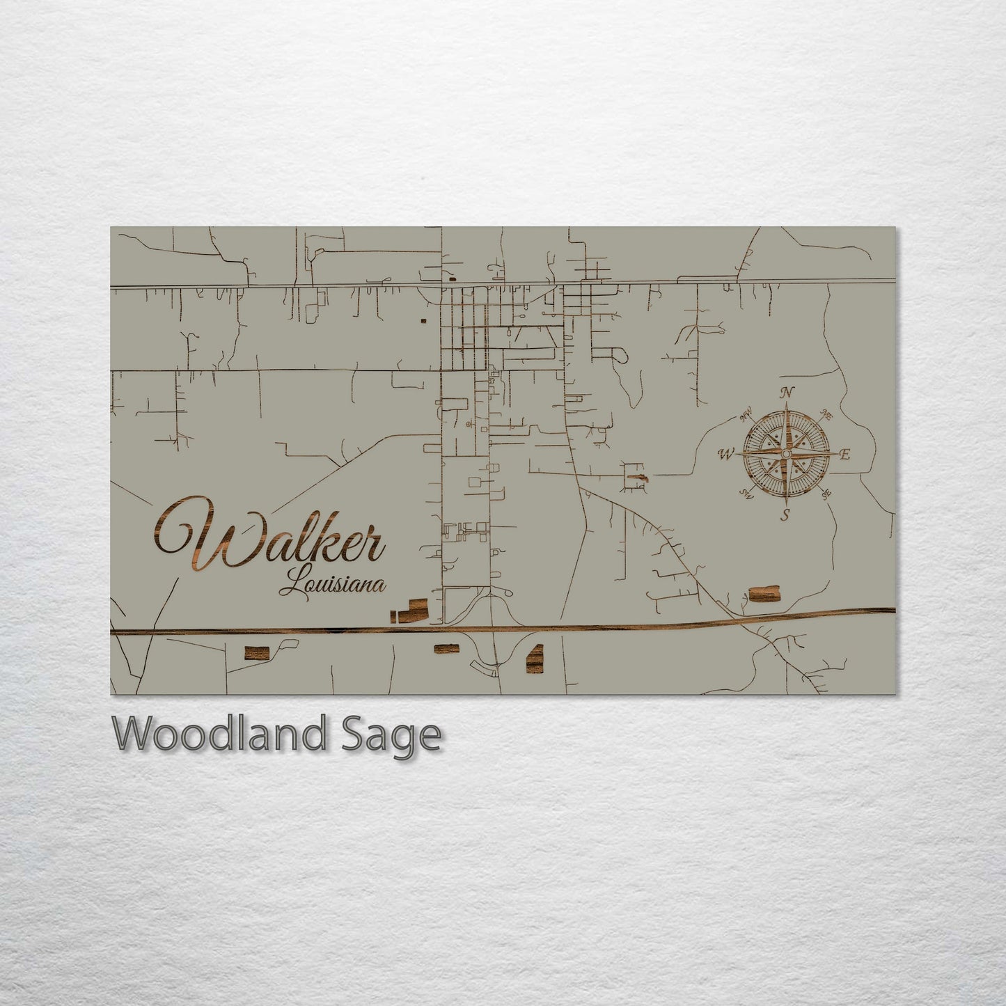 Walker, Louisiana Street Map