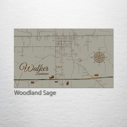 Walker, Louisiana Street Map